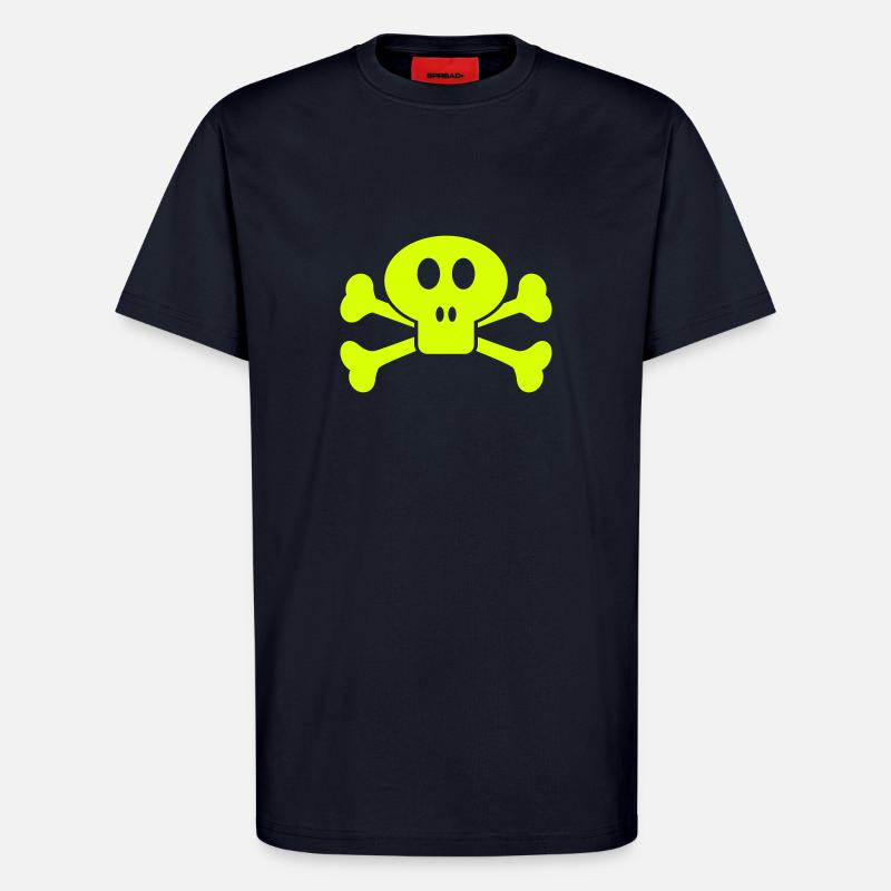 SKULL & BONES 2 - T-Shirt - made by SPREAD - DARK NAVY