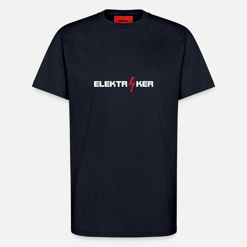 elektiriker, berufe, elektriker beruf, elektriker - T-Shirt - made by SPREAD - DARK NAVY