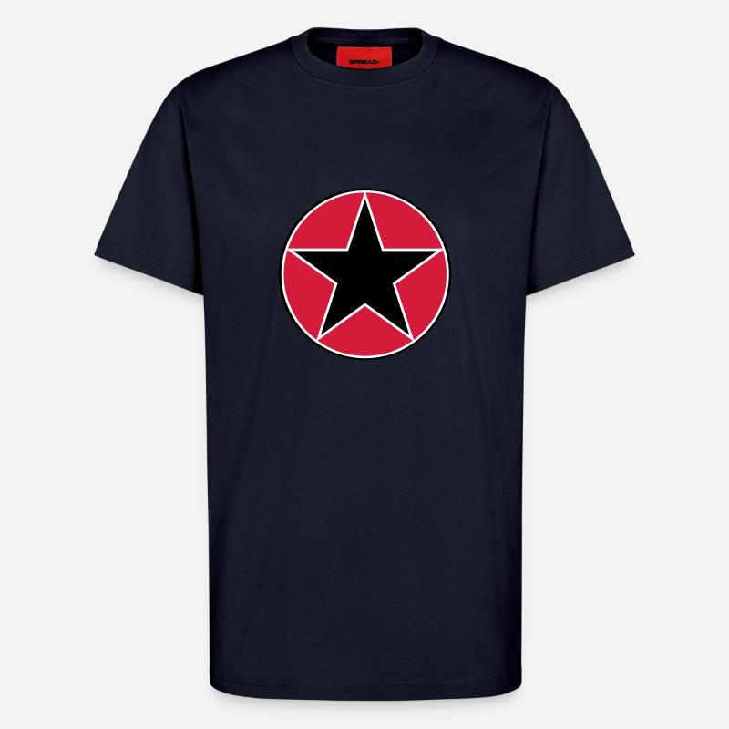 star circ_vec_3 de - T-Shirt - made by SPREAD - DARK NAVY