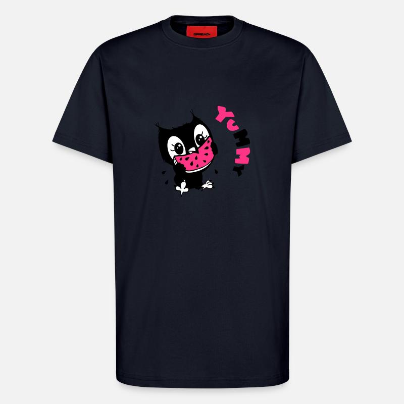 Eule yumyum - T-Shirt - made by SPREAD - DARK NAVY