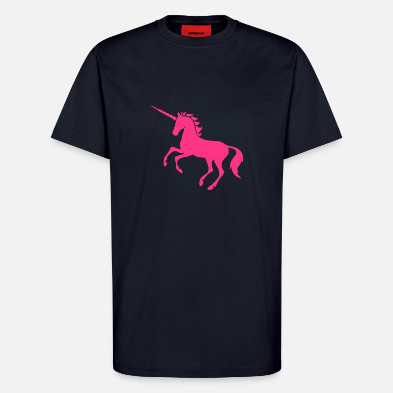 Pink Einhorn - T-Shirt - made by SPREAD - DARK NAVY