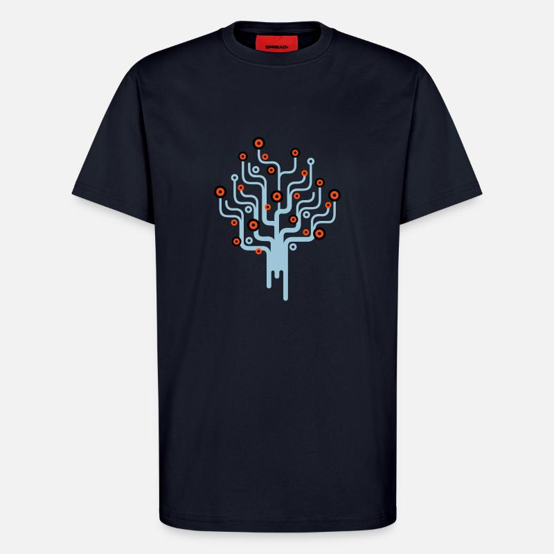 baum2_3f - T-shirt bio décontracté fabriqué en UE - DARK NAVY