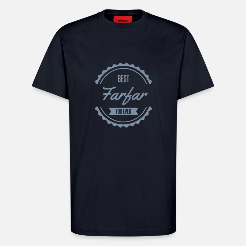 best farfar fader morfar - T-shirt bio décontracté fabriqué en UE - DARK NAVY