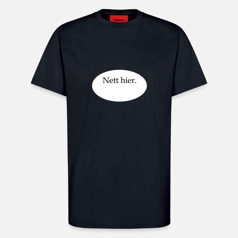 Nice Here Blank Template - T-Shirt - made by SPREAD - DARK NAVY