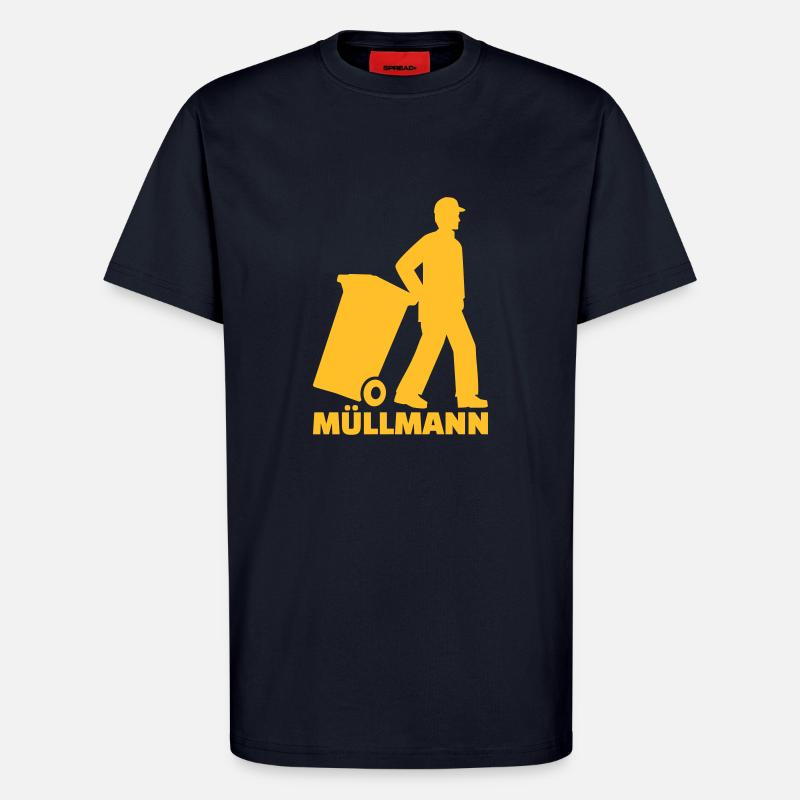 Müllmann - T-Shirt - made by SPREAD - DARK NAVY