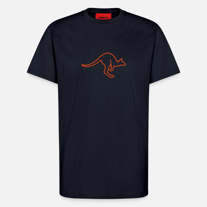 Känguru - T-Shirt - made by SPREAD - DARK NAVY