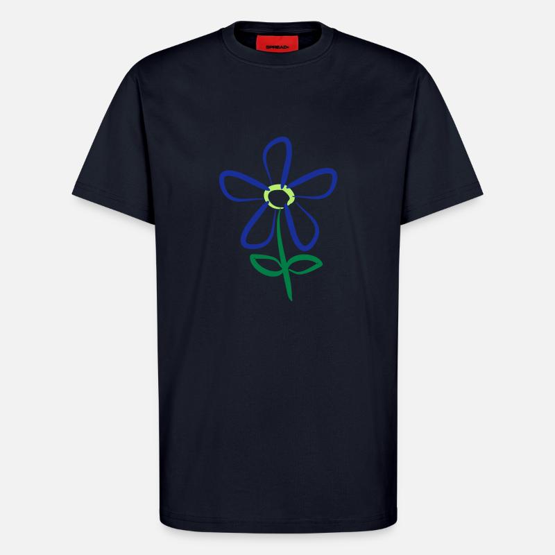 Blume - T-Shirt - made by SPREAD - DARK NAVY