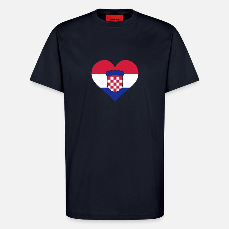 kroatien - T-Shirt - made by SPREAD - DARK NAVY