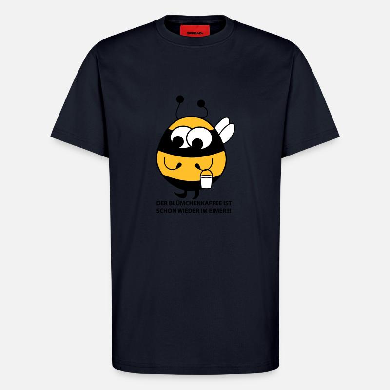Biene mit Eimer - T-Shirt - made by SPREAD - DARK NAVY