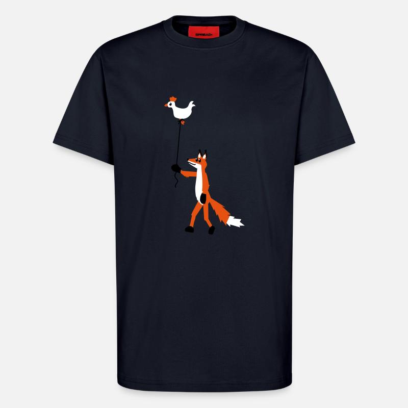 Fuchs und Henne - T-Shirt - made by SPREAD - DARK NAVY