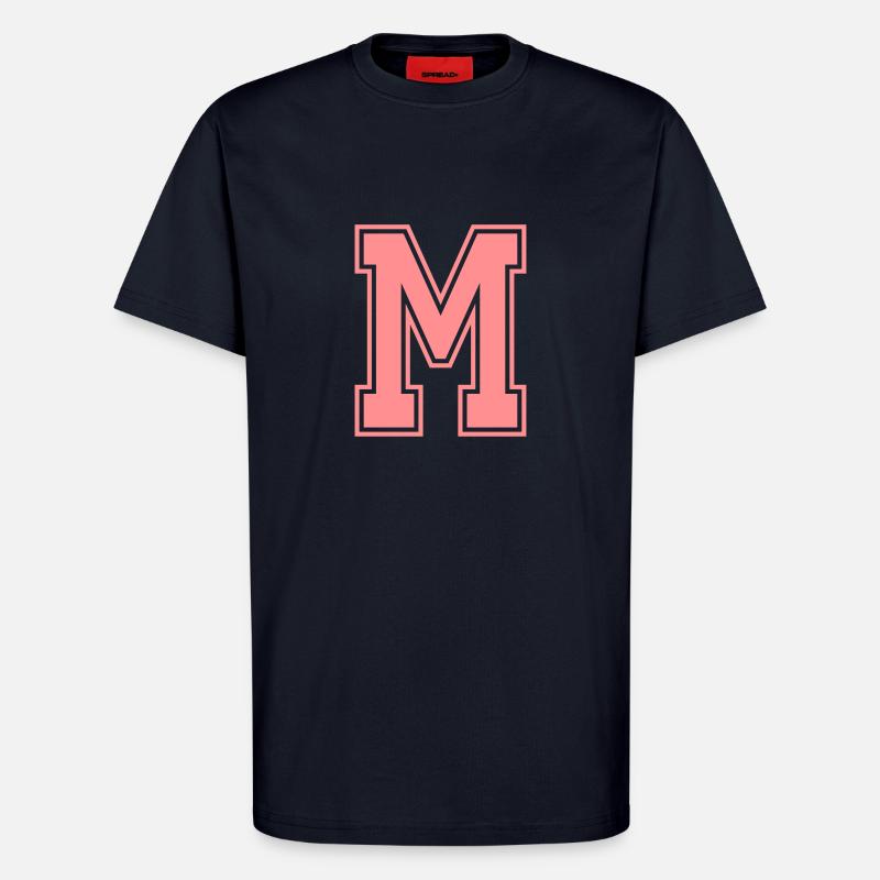 Buchstabe M - T-Shirt - made by SPREAD - DARK NAVY
