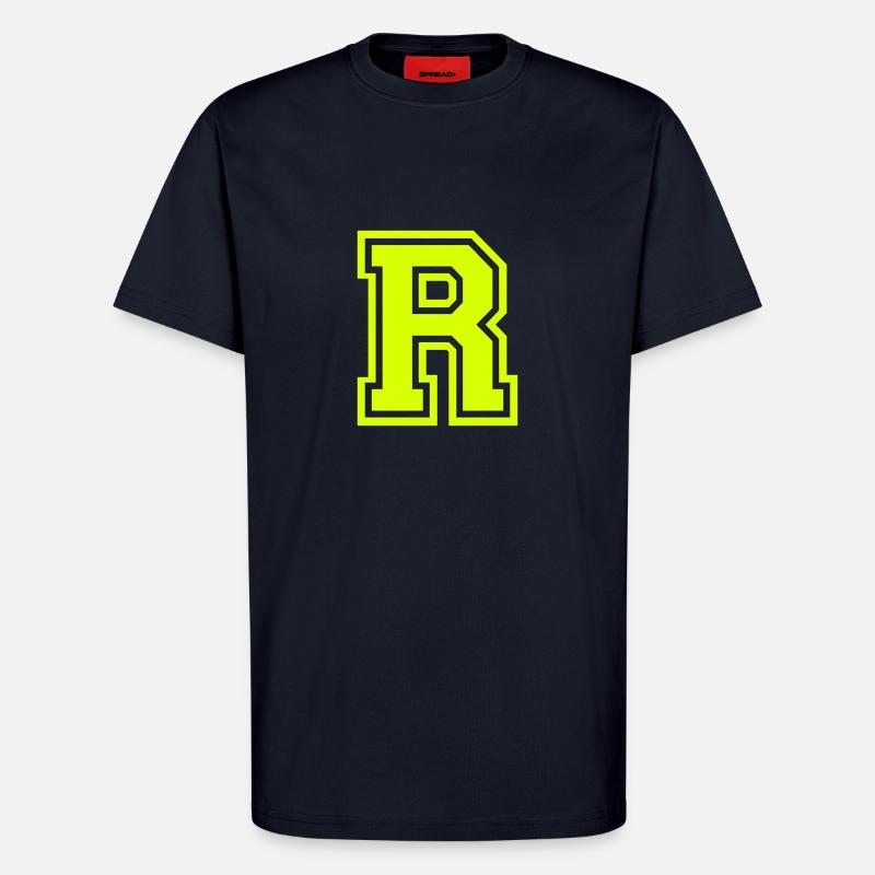 Buchstabe R - T-Shirt - made by SPREAD - DARK NAVY