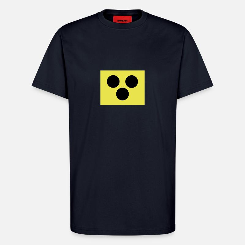 Blindenzeichen Armbinde Blind 2c - T-Shirt - made by SPREAD - DARK NAVY