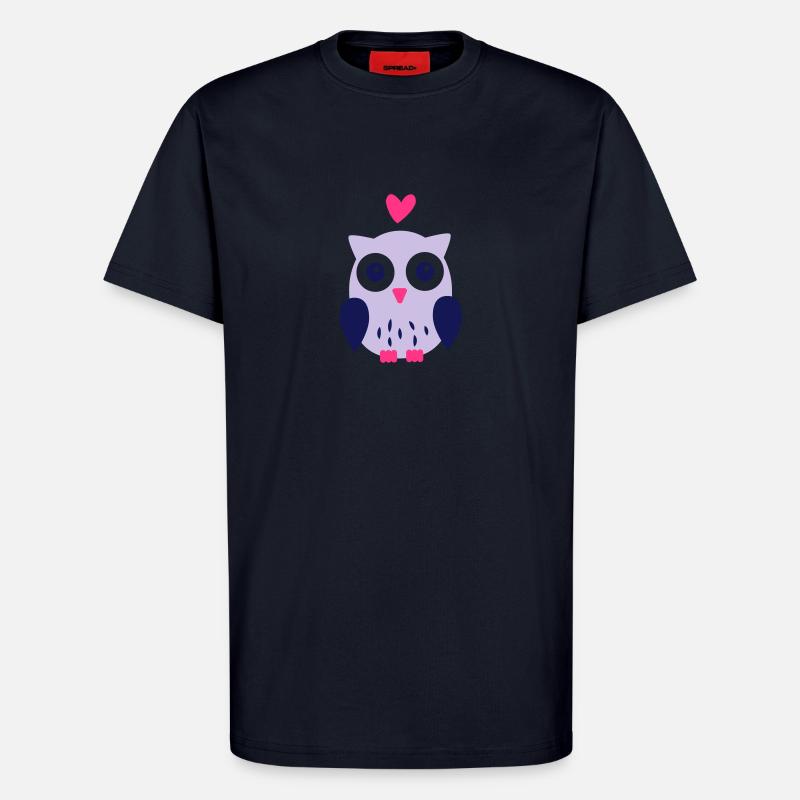 Eule - T-shirt bio décontracté fabriqué en UE - DARK NAVY