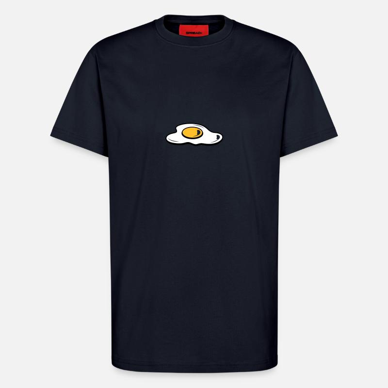 A fried egg - T-Shirt - made by SPREAD - DARK NAVY