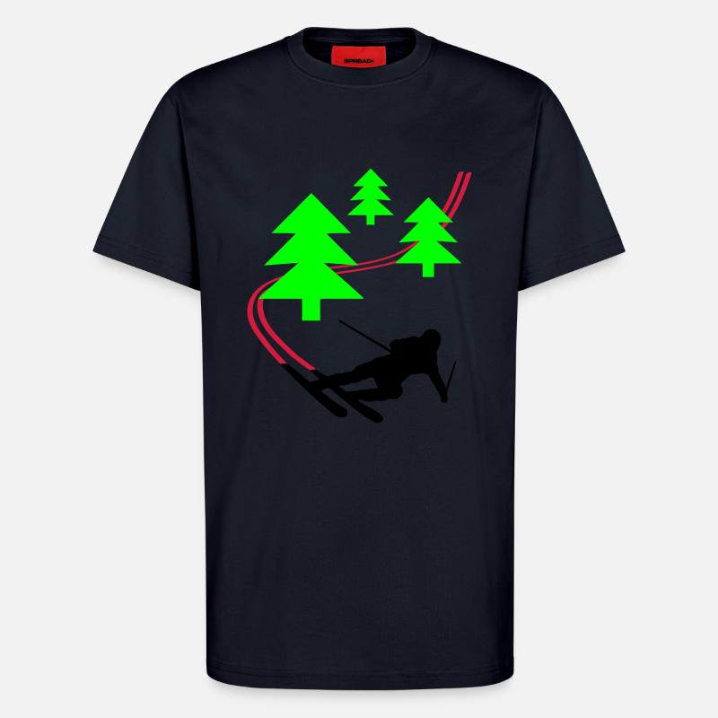 Wald Ski - T-Shirt - made by SPREAD - DARK NAVY
