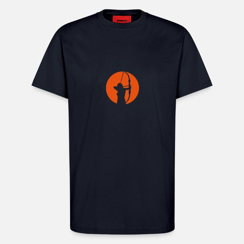 archery archery logo bogenschieben3 - T-Shirt - made by SPREAD - DARK NAVY