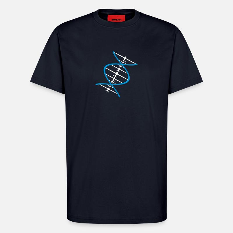 dna glider pilot - T-Shirt - made by SPREAD - DARK NAVY