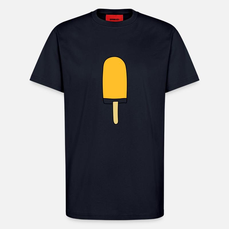 T-Shirt mit Illustration einer Eiscreme - T-Shirt - made by SPREAD - DARK NAVY