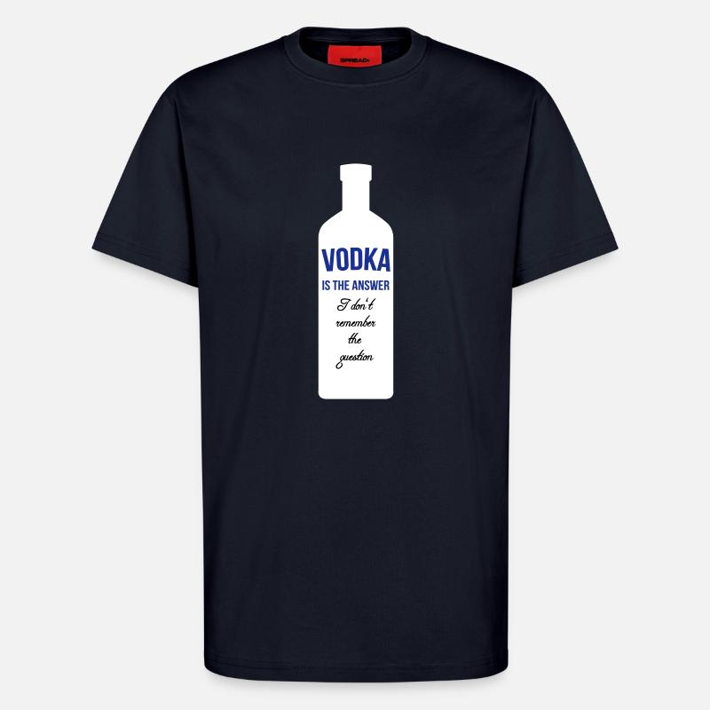 Vodka is the Answer - T-Shirt - made by SPREAD - DARK NAVY