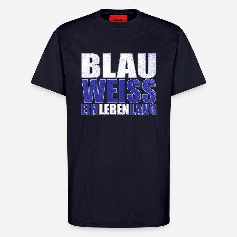 Blau Weiss ein Leben Lang - T-Shirt - made by SPREAD - DARK NAVY