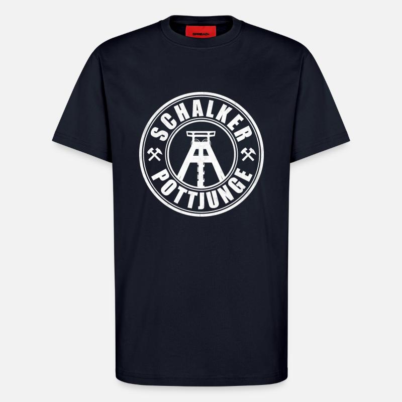 Schalker Pottjunge | Gelsenkirchen Ruhrpott Junge - T-Shirt - made by SPREAD - DARK NAVY