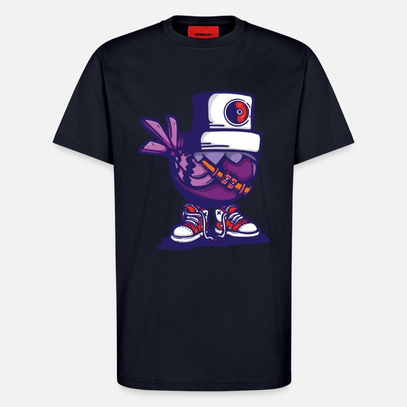 Vogel-Mütze - T-Shirt - made by SPREAD - DARK NAVY