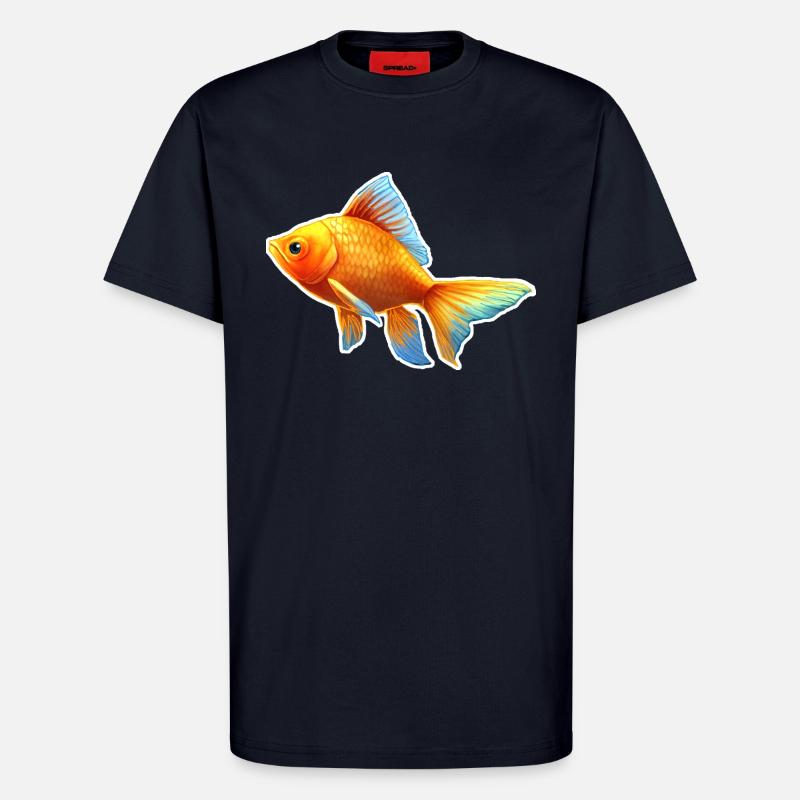 Goldfisch Nr.2 - T-Shirt - made by SPREAD - DARK NAVY