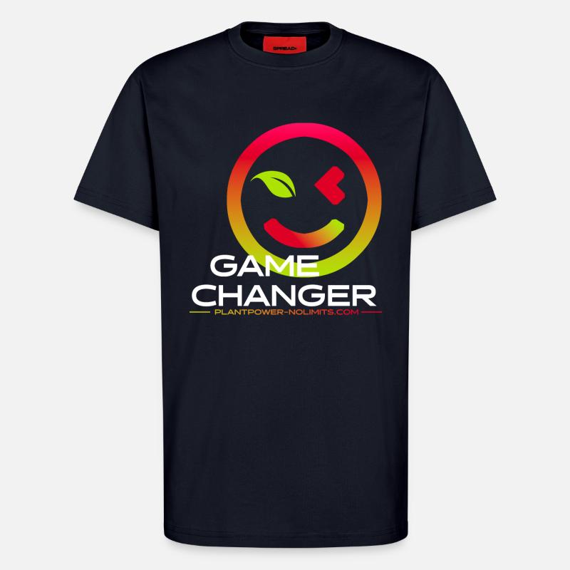 GAME CHANGER | Plant Power - No Limits - T-Shirt - made by SPREAD - DARK NAVY