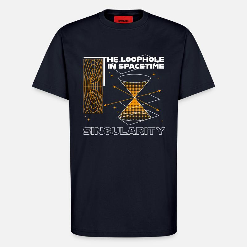 Faille dans l’espace-temps - T-shirt bio décontracté fabriqué en UE - DARK NAVY