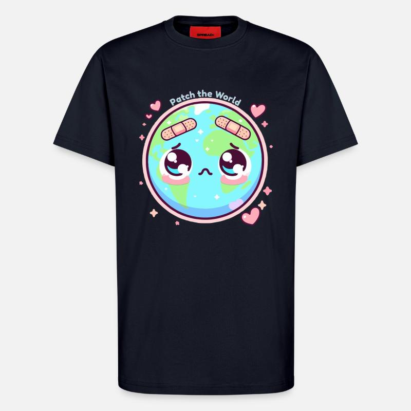 Patch die Welt - T-Shirt - made by SPREAD - DARK NAVY
