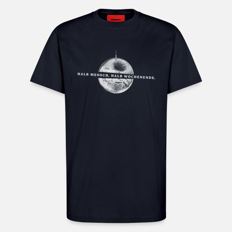 Halb Wochenende | Pulau Kreasi - T-Shirt - made by SPREAD - DARK NAVY