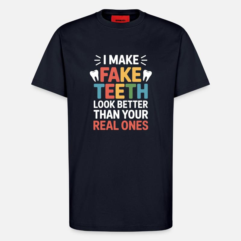 Dental Technician Precision Work  - T-Shirt - made by SPREAD - DARK NAVY