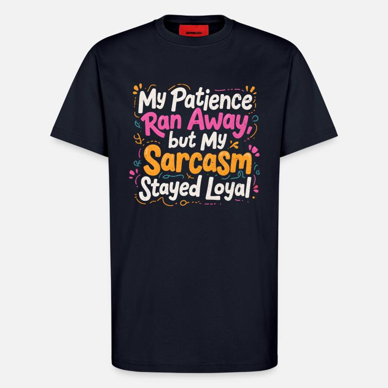 Sarkasmus bleibt loyal - T-Shirt - made by SPREAD - DARK NAVY