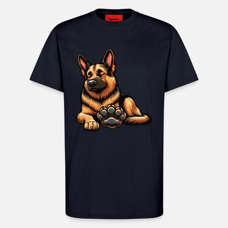 Deutscher Schäferhund Schäferhunde Schäferhunde - T-Shirt - made by SPREAD - DARK NAVY