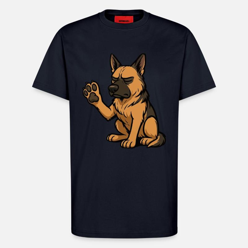 Deutscher Schäferhund Schäferhunde Schäferhunde - T-Shirt - made by SPREAD - DARK NAVY
