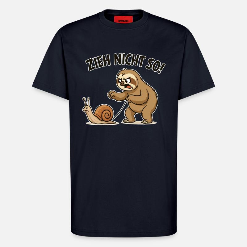 Don't pull so sloth - T-Shirt - made by SPREAD - DARK NAVY