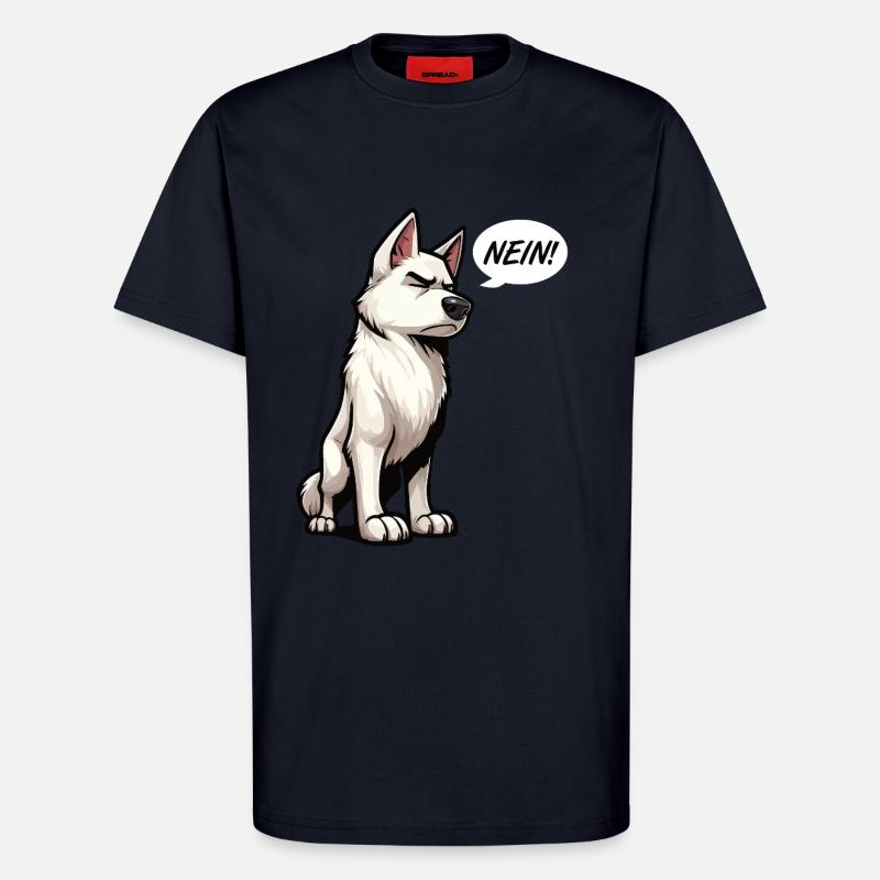 No White Shepherd Shepherd Shepherd Dogs - T-Shirt - made by SPREAD - DARK NAVY