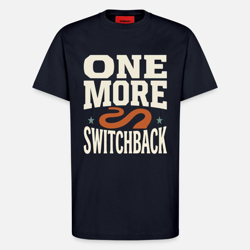 Endnu et Switchback Serpentine-design - Organic relaxed T-shirt made in EU - DARK NAVY