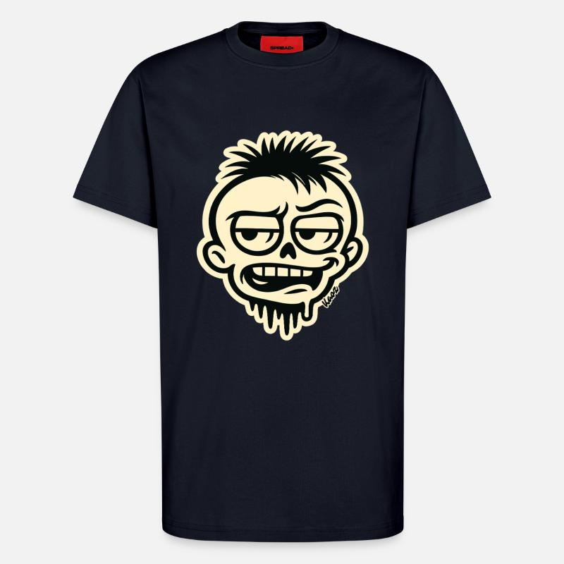 Schädelgraffiti - T-Shirt - made by SPREAD - DARK NAVY