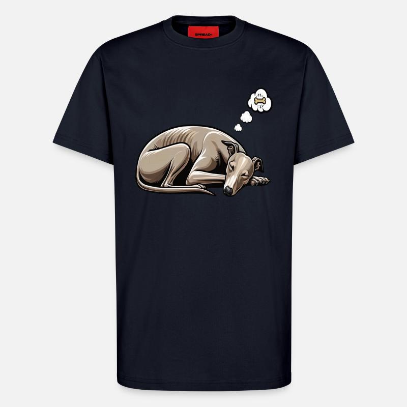 Whippet Windhund Whippets Windhundbesitzer - T-Shirt - made by SPREAD - DARK NAVY