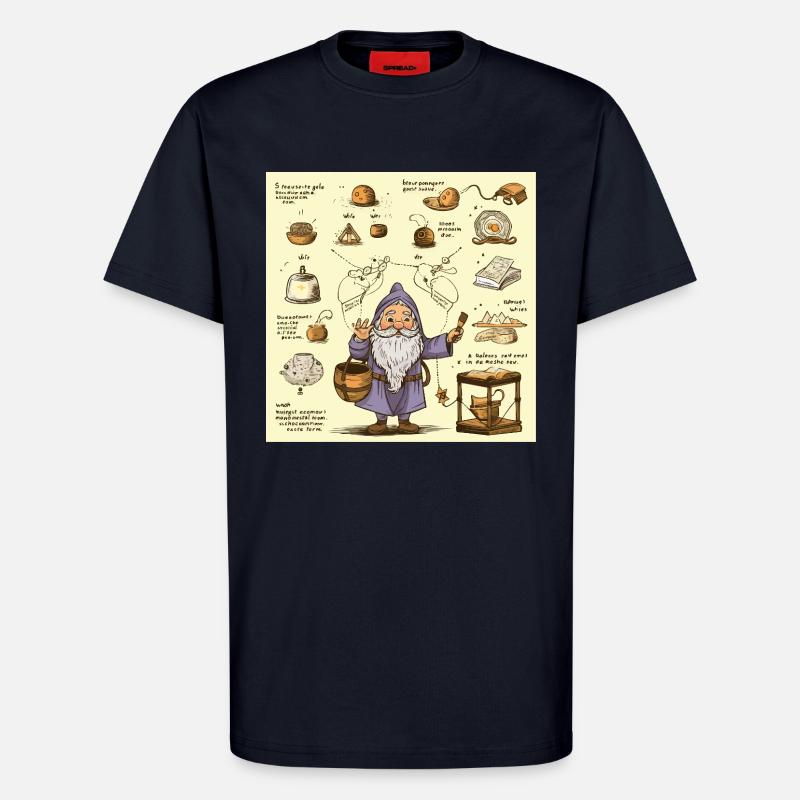 Alchemy Kitchen Wizard - T-Shirt - made by SPREAD - DARK NAVY
