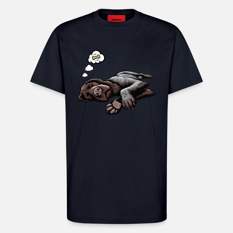 Deutsch Drahthaar Deutsch-Drahthaar Besitzer - T-Shirt - made by SPREAD - DARK NAVY