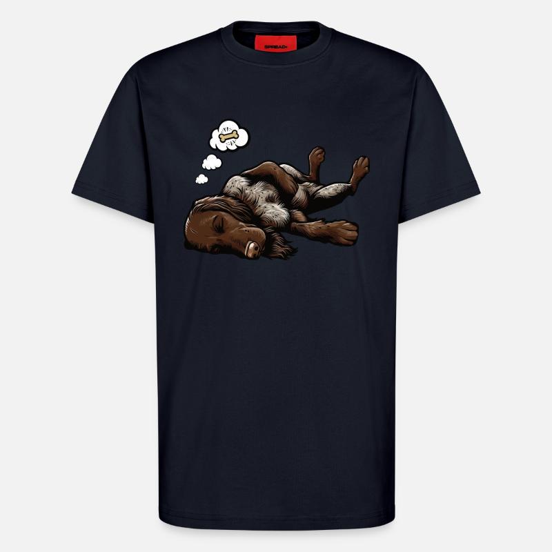 German Wirehaired German Wirehaired Owner - T-Shirt - made by SPREAD - DARK NAVY