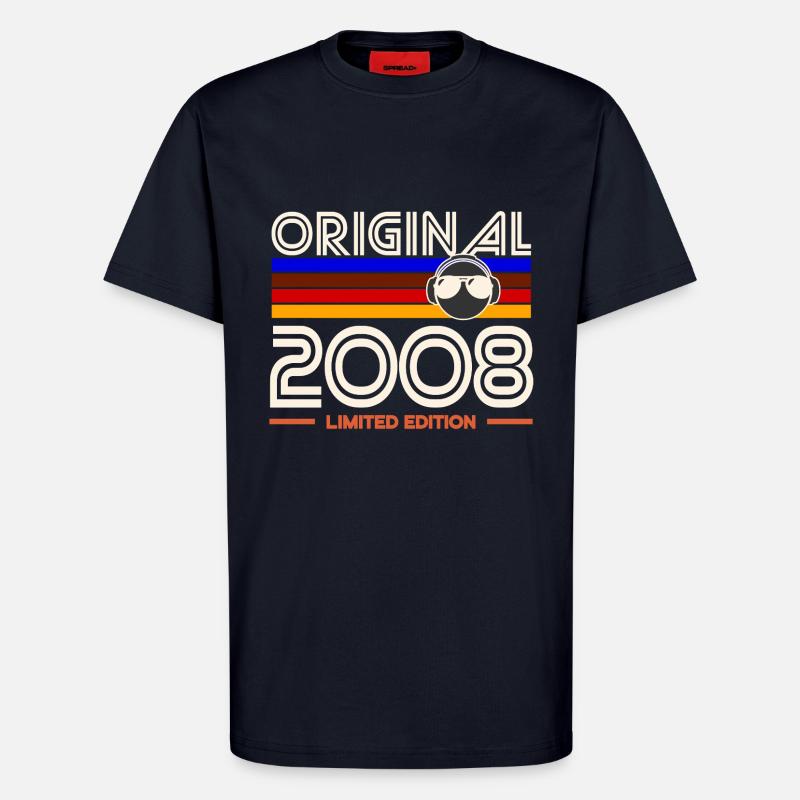 Original 2008 Édition Limitée - T-shirt bio décontracté fabriqué en UE - DARK NAVY