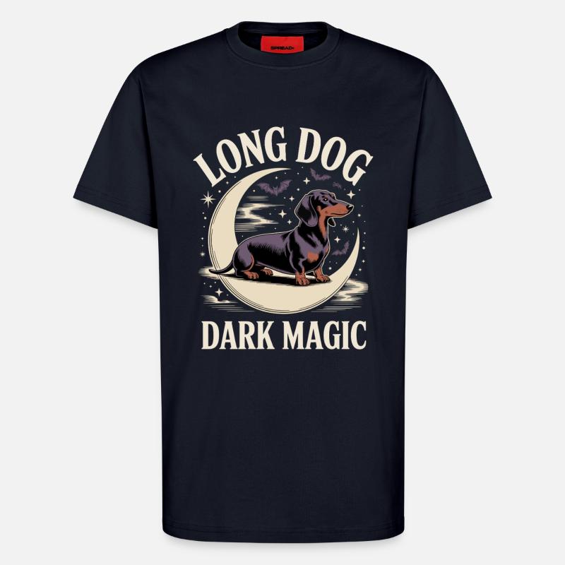 Dark Magic Dackel - T-Shirt - made by SPREAD - DARK NAVY