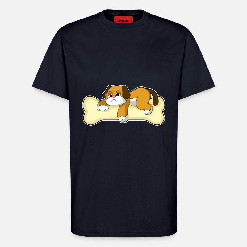 Dog Bones Sleeping - T-Shirt - made by SPREAD - DARK NAVY