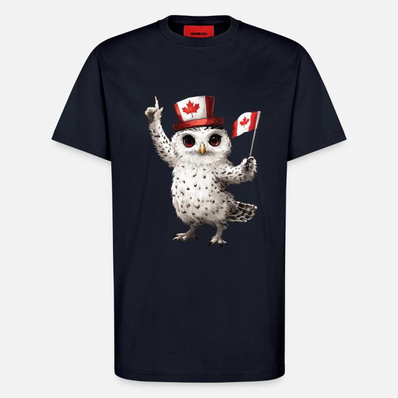 Schneeeule - T-Shirt - made by SPREAD - DARK NAVY