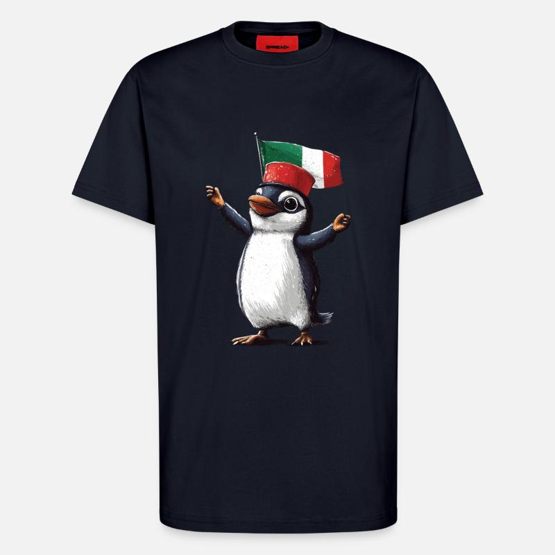 Pinguin - T-Shirt - made by SPREAD - DARK NAVY