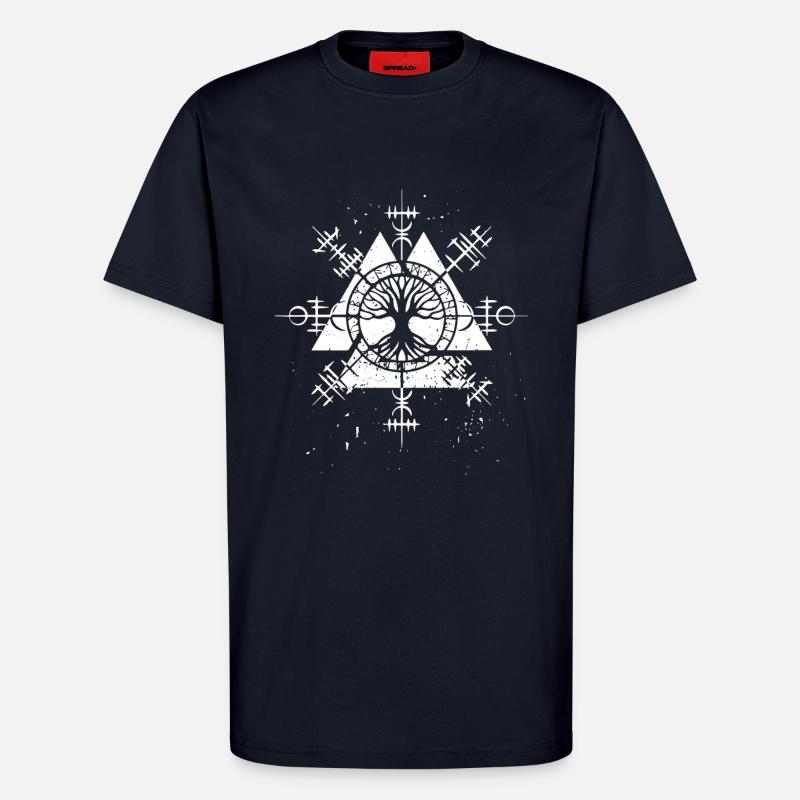 Occlusism Viking Tree Celtic Germanic - T-Shirt - made by SPREAD - DARK NAVY